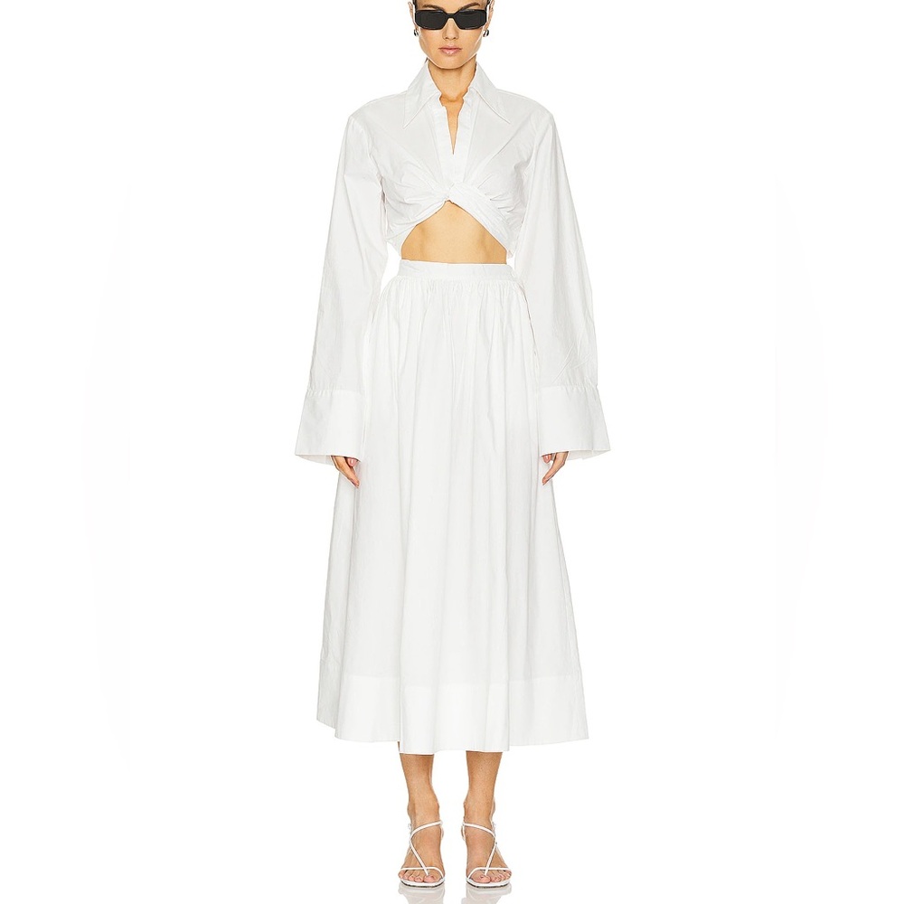 Ronny Kobo Renza Skirt in Optic White - Sold Out!